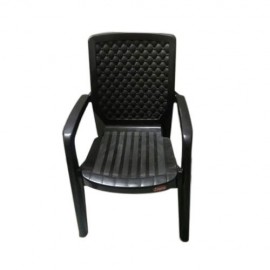 Outdoor Black Plastic Chair
