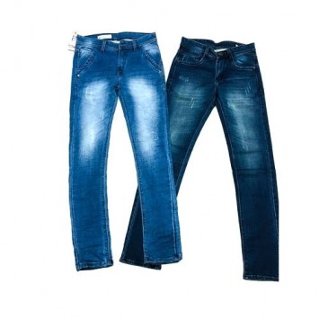 Blue Faded Denim Jeans