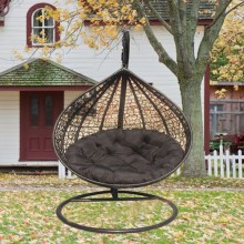 Brown Outdoor Hanging Swing Chair