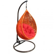 Orange Outdoor Hanging Swing Chair